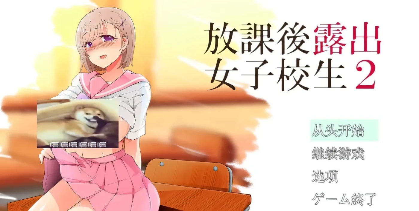 T14138 放学后露出的JK女高中生2 放課後露出女子校生2 内置AI汉化版 [新作/323.1M]